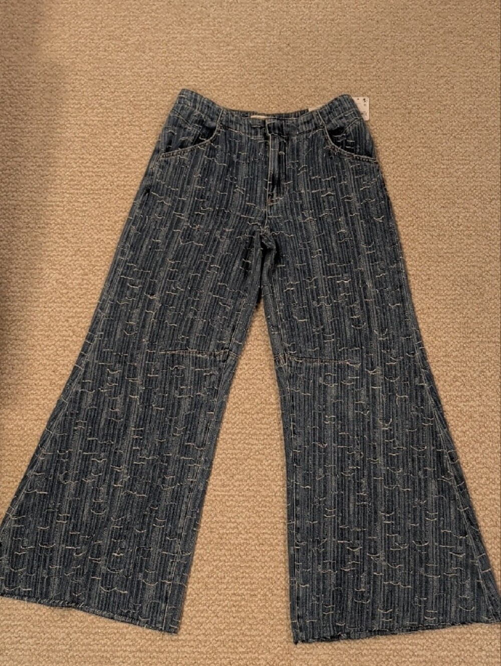 We The Free Front Row Wide Leg Flare Jeans - Picture 3 of 7